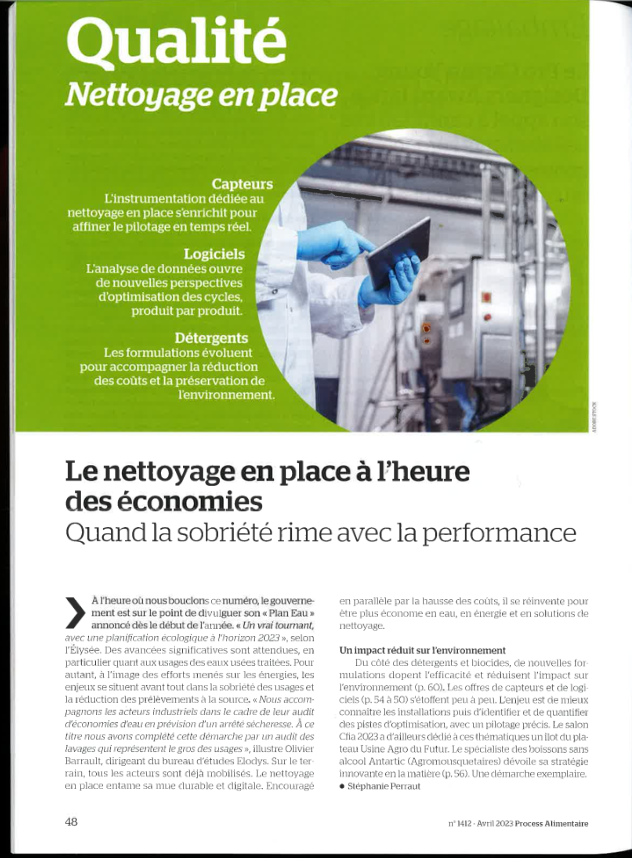 Nettoyage en place en industrie