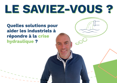 Industriels : Quelles solutions pour tendre vers la sobriété hydrique ?