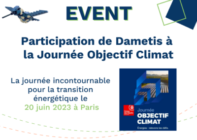 Dametis sera présent à la Journée Objectif Climat