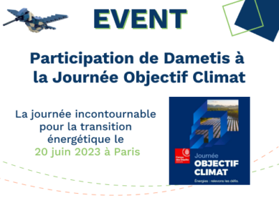 Dametis will be present at the Climate Objective Day.